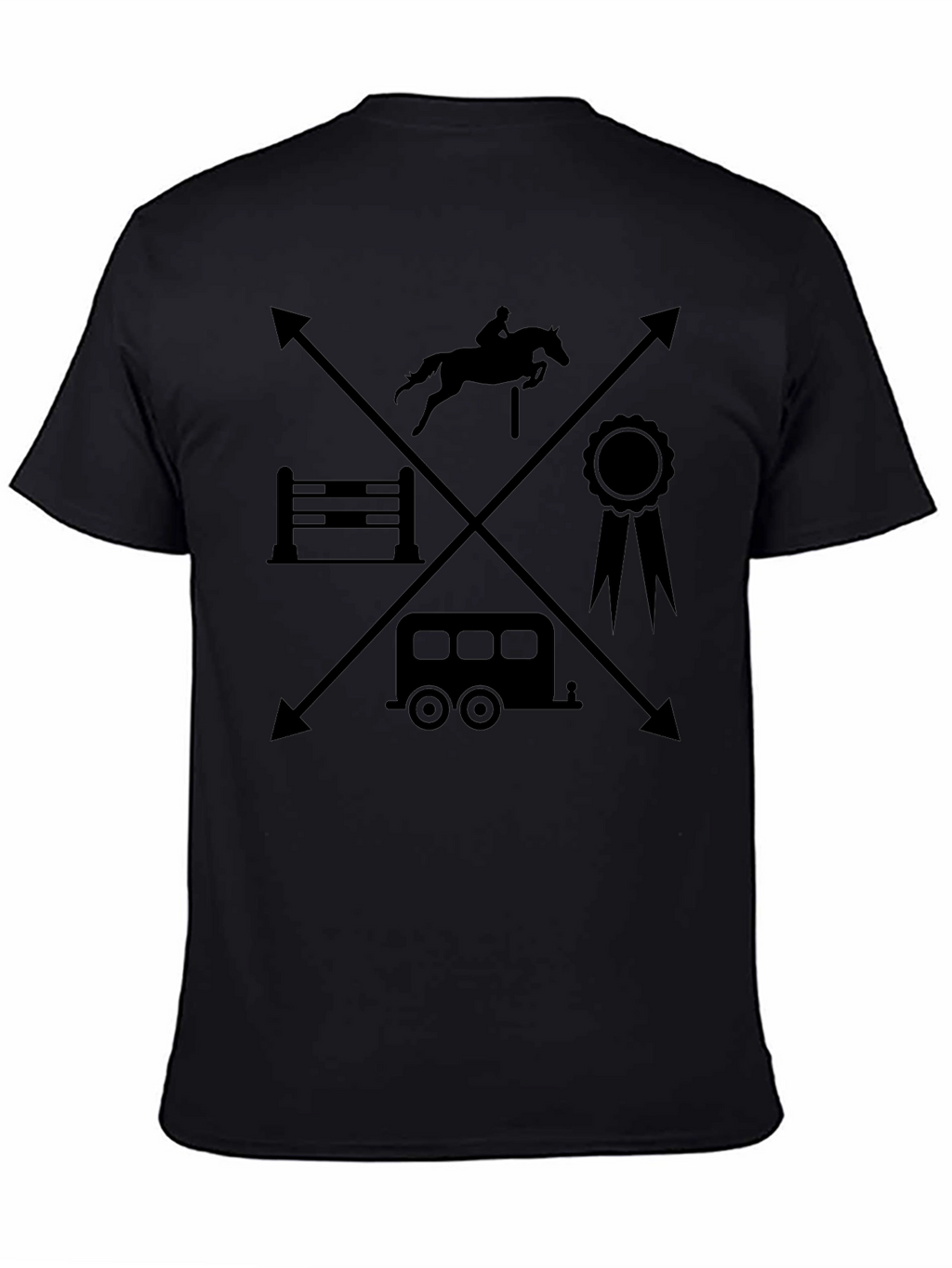 Equestrian T-Shirt - Horseback Riding Design