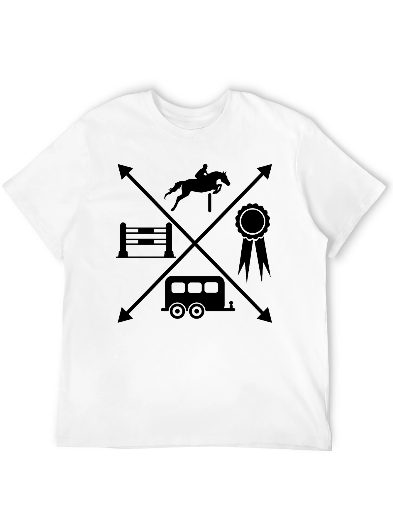 Equestrian T-Shirt - Horseback Riding Design