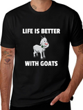 Life is Better with Goats T-Shirt