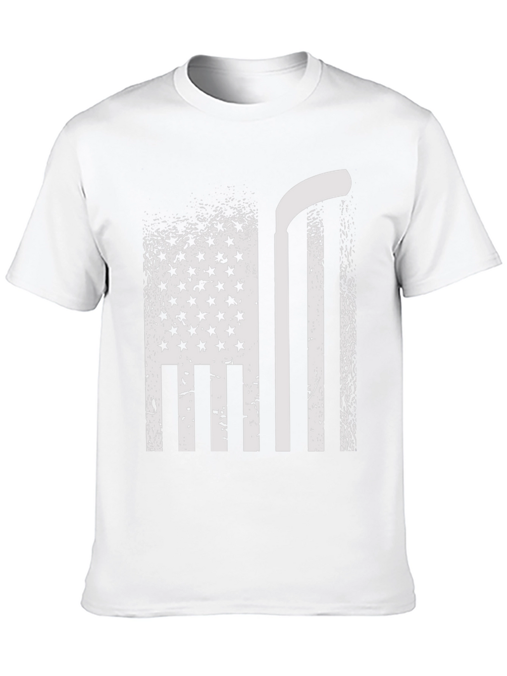 Hockey USA Flag Graphic T-Shirt - Patriotic Tee