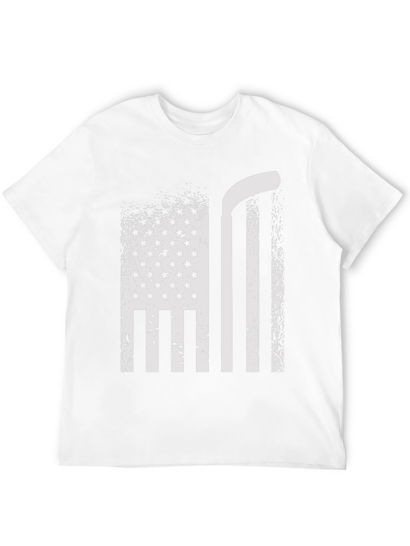 Hockey USA Flag Graphic T-Shirt - Patriotic Tee