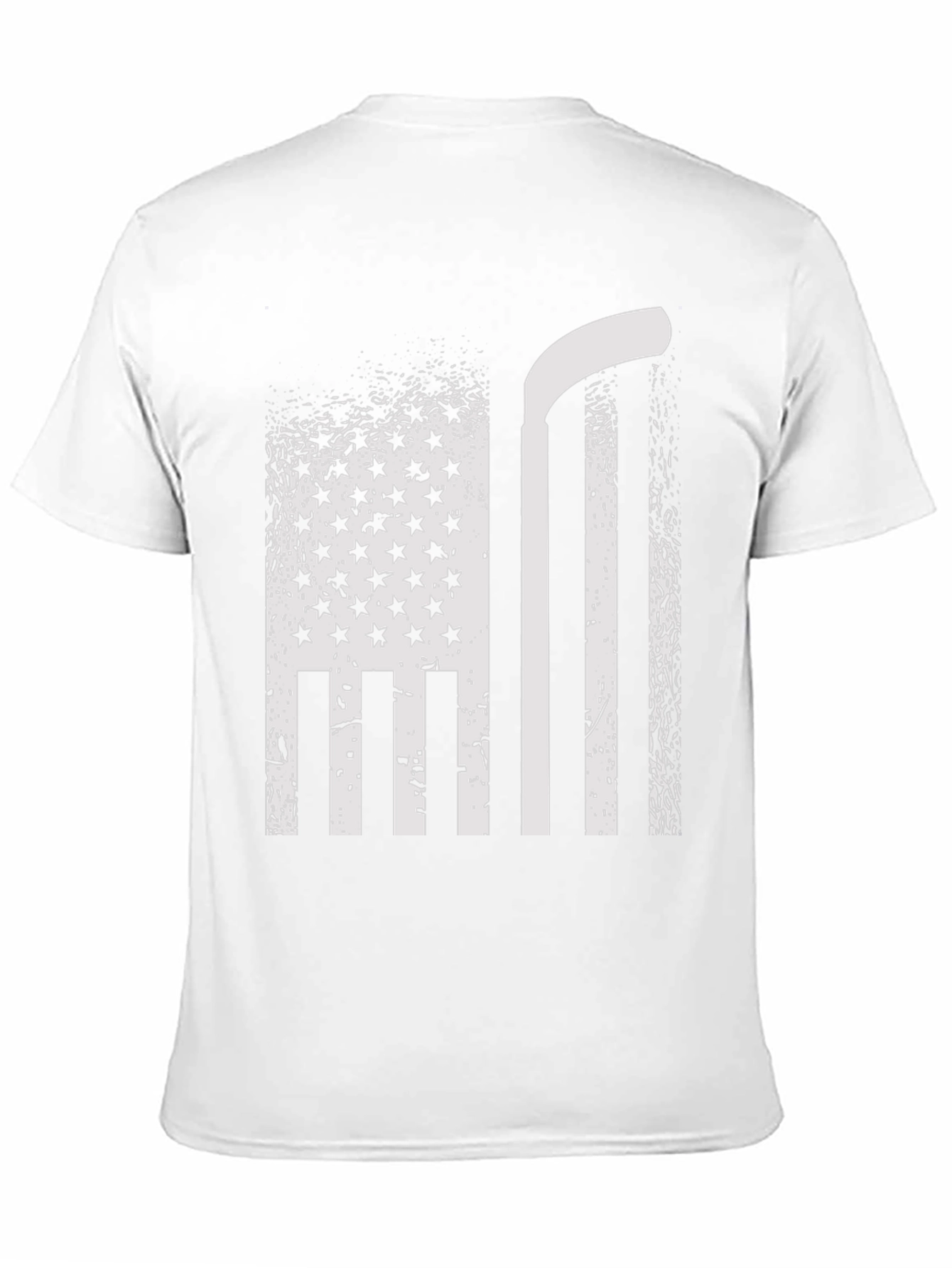 Hockey USA Flag Graphic T-Shirt - Patriotic Tee
