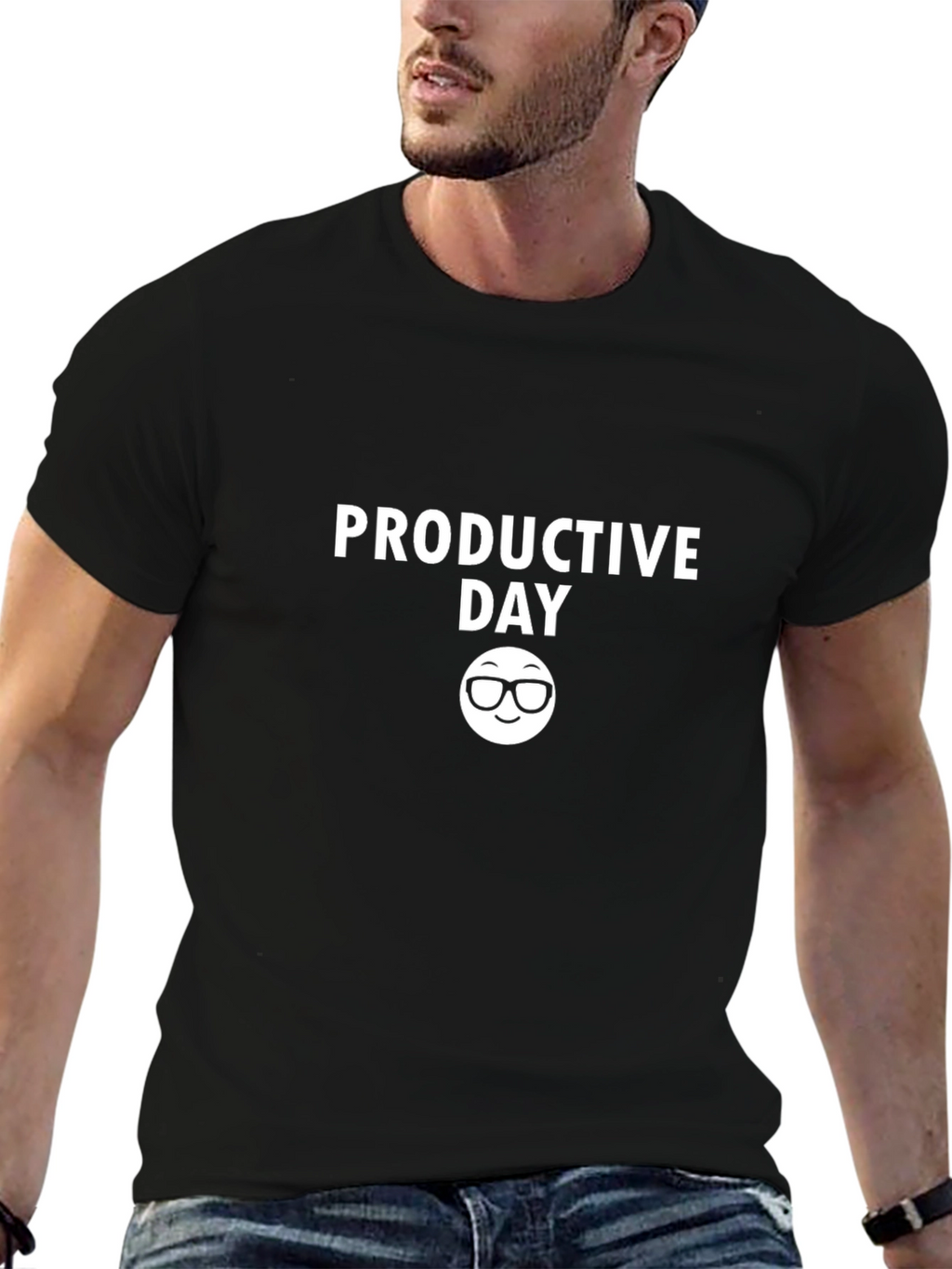 Productive Day Black T-Shirt