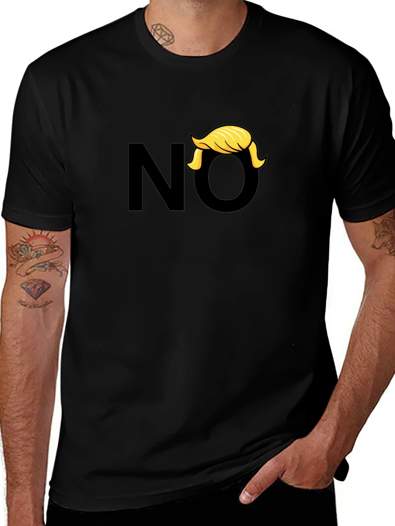 No Trump Graphic Tee - Anti-Trump Humor T-Shirt