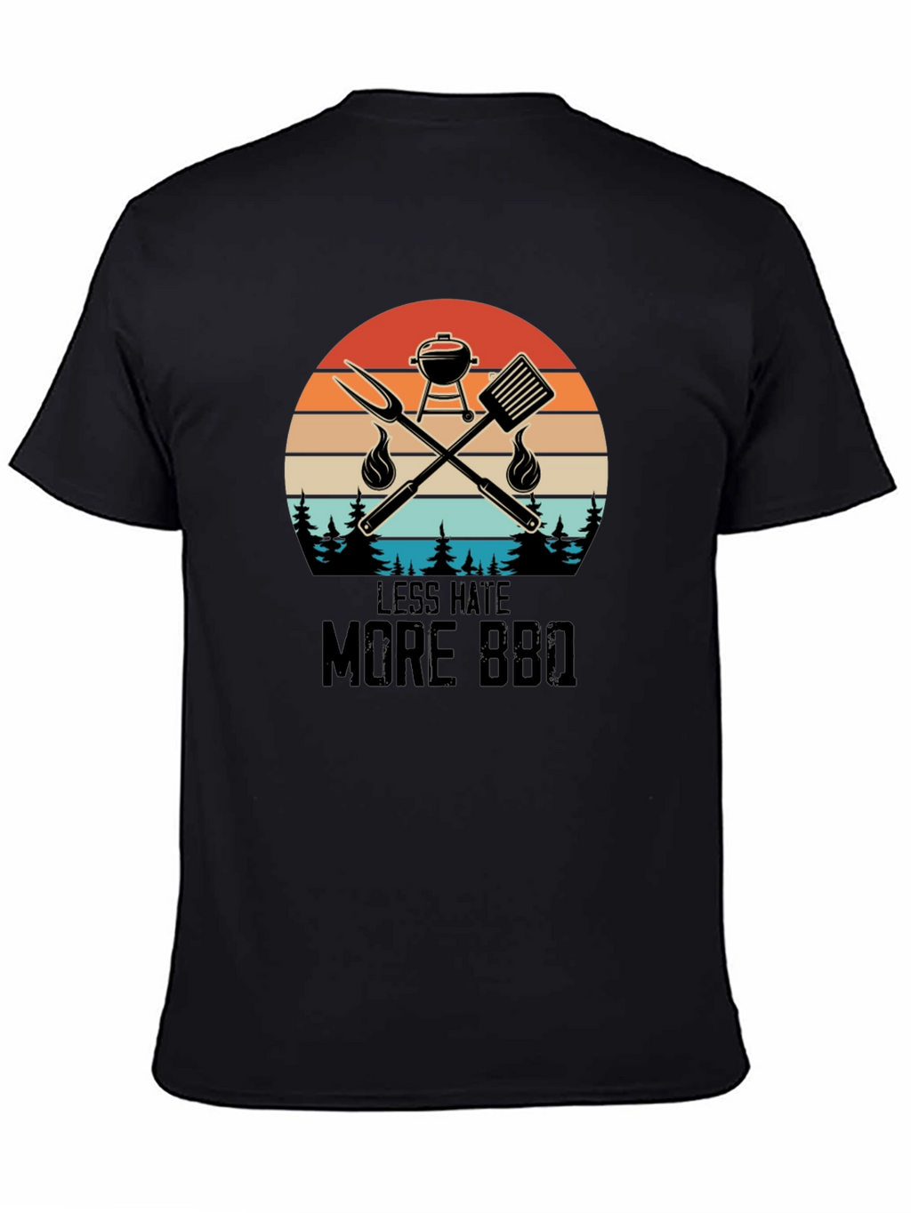 Less Hate More BBQ Graphic Tee