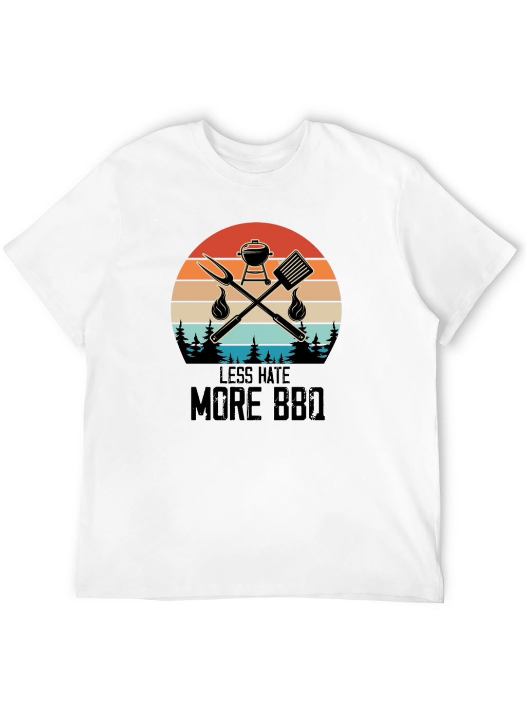 Less Hate More BBQ Graphic Tee