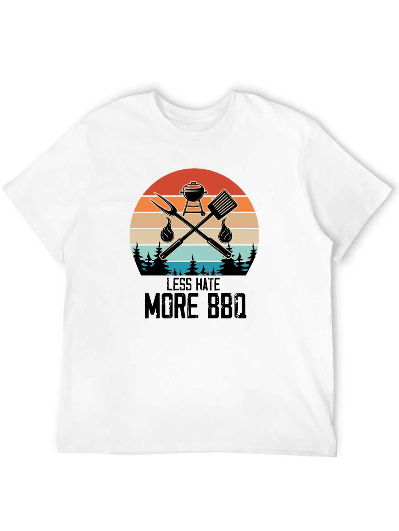 Less Hate More BBQ Graphic Tee