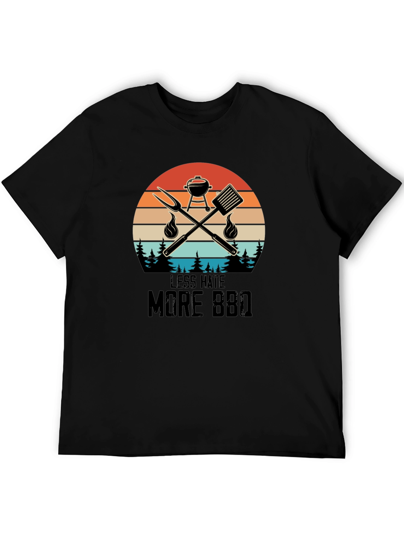 Less Hate More BBQ Graphic Tee