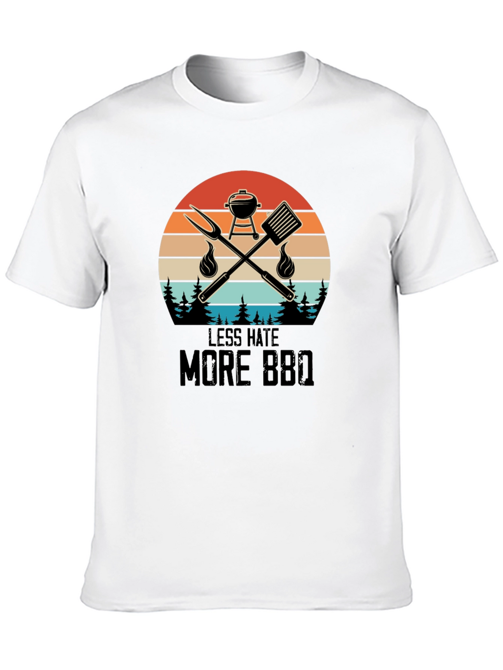 Less Hate More BBQ Graphic Tee