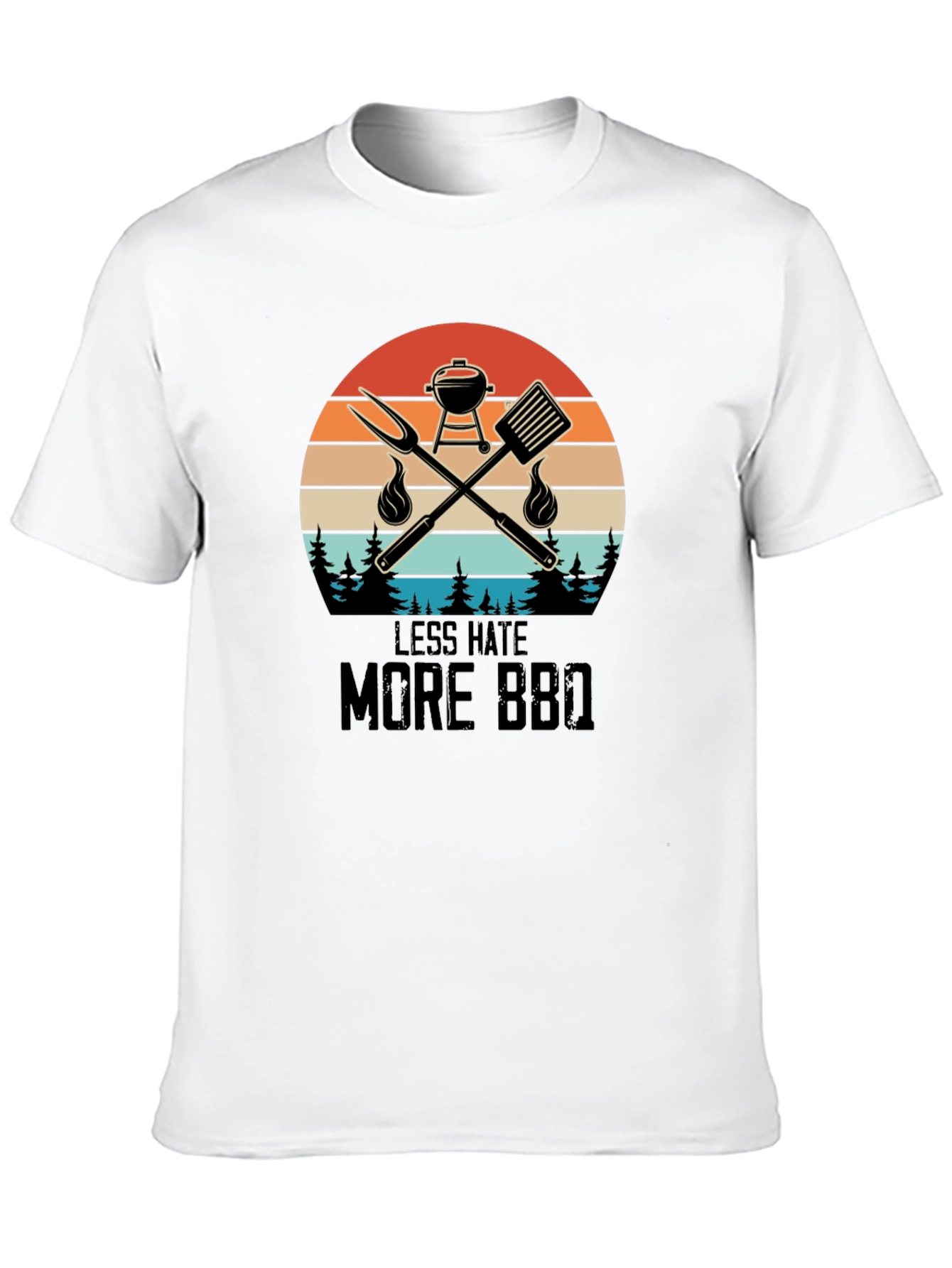 Less Hate More BBQ Graphic Tee