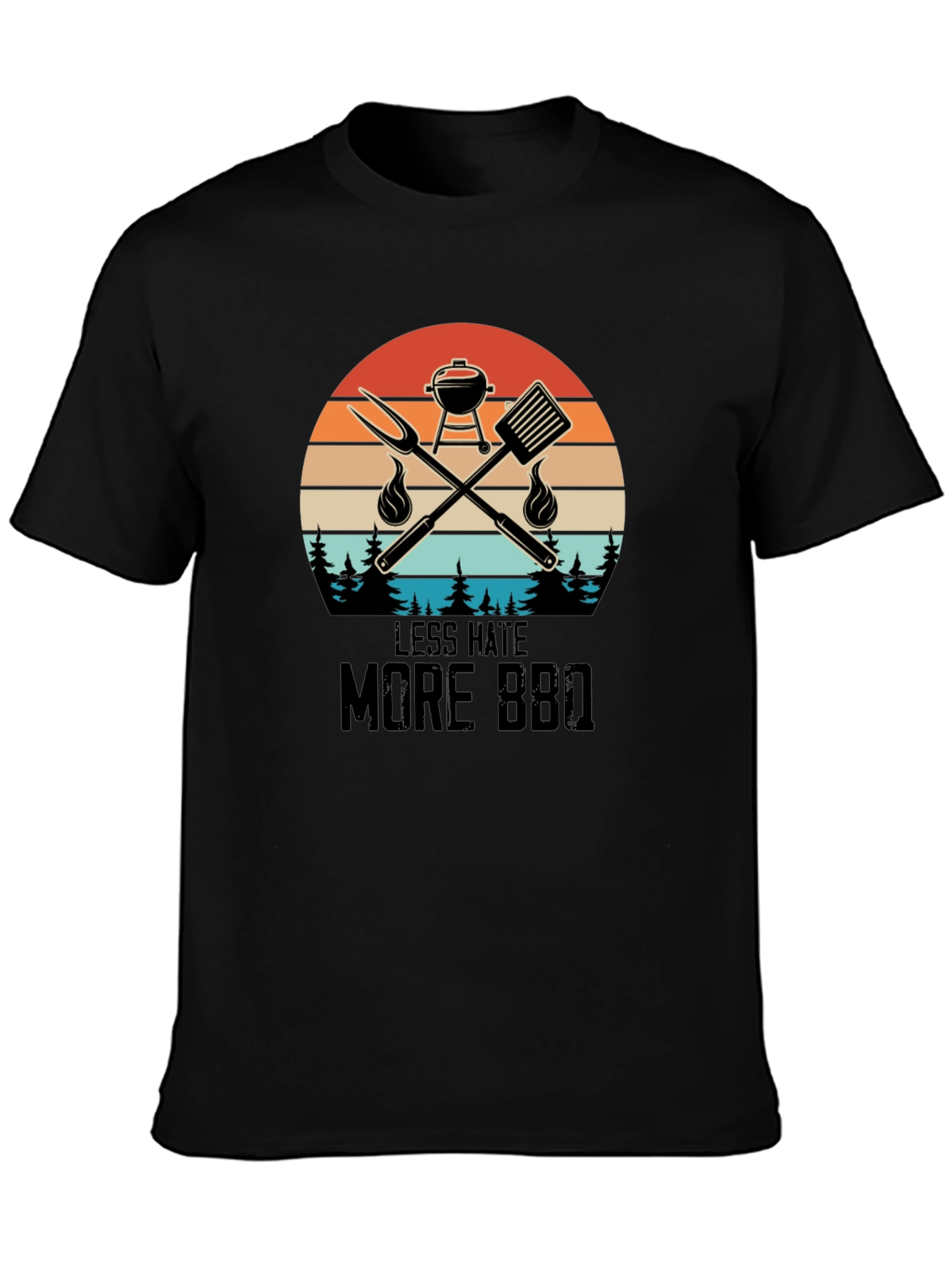 Less Hate More BBQ Graphic Tee