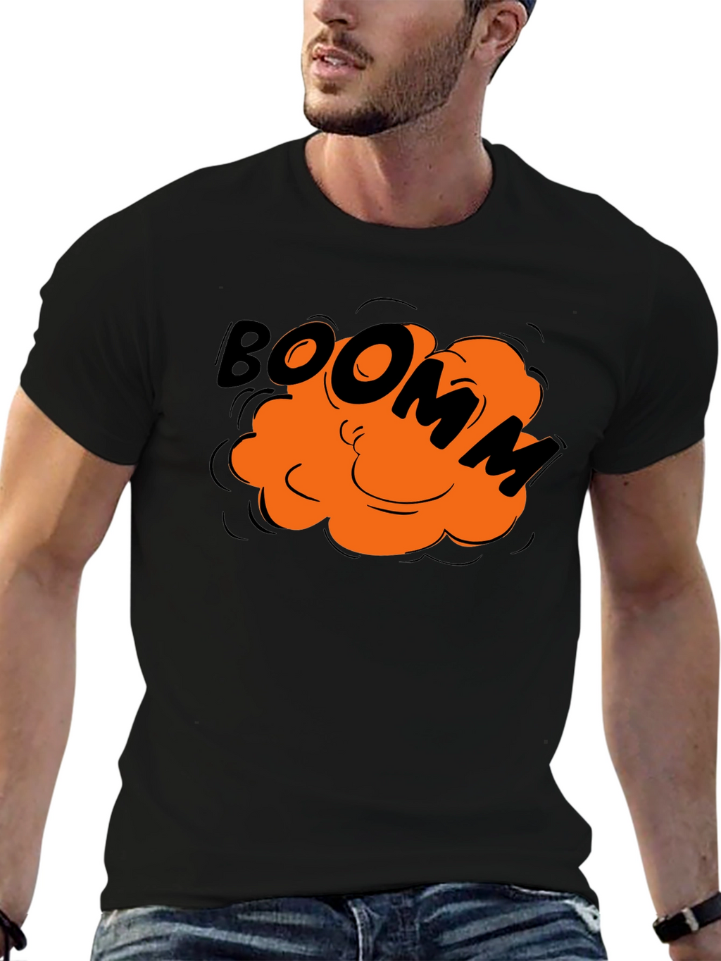 Boom Comic Graphic Tee - Black