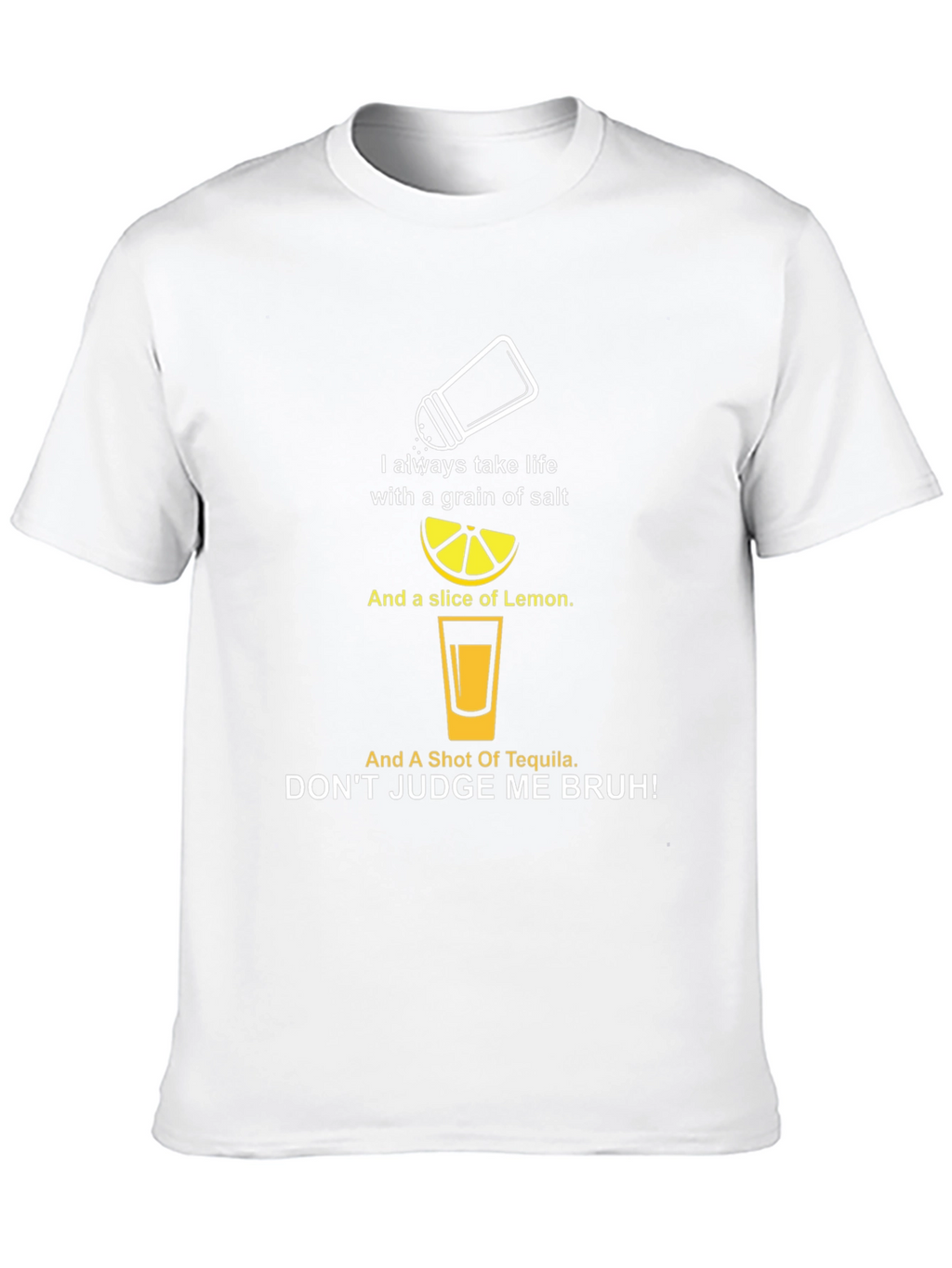 Tequila Lover T-Shirt: Salt Lemon & Tequila Graphic Tee