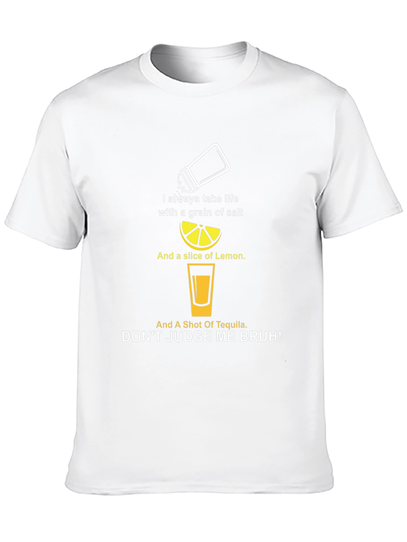 Tequila Lover T-Shirt: Salt Lemon & Tequila Graphic Tee