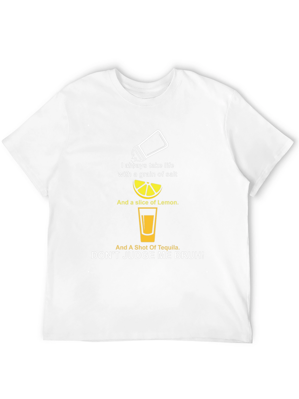 Tequila Lover T-Shirt: Salt Lemon & Tequila Graphic Tee