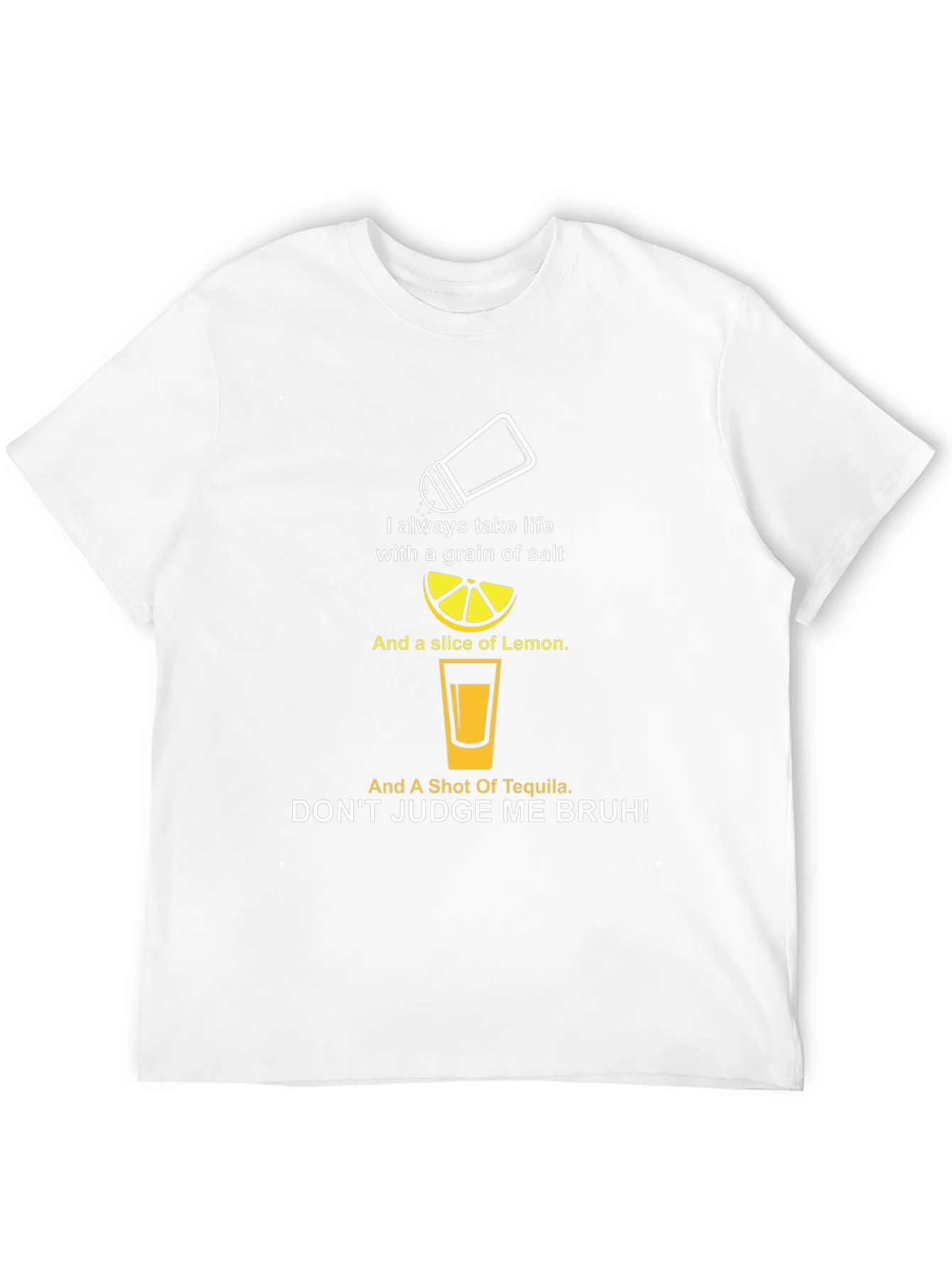 Tequila Lover T-Shirt: Salt Lemon & Tequila Graphic Tee