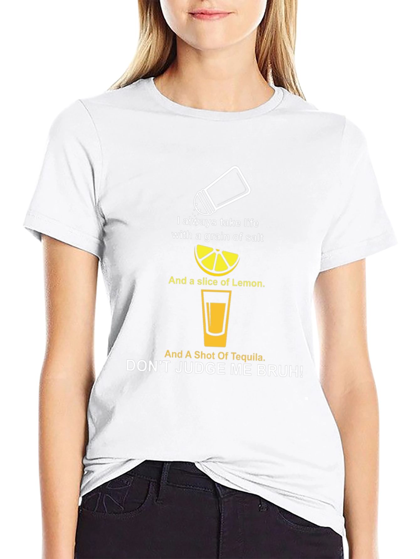 Tequila Lover T-Shirt: Salt Lemon & Tequila Graphic Tee