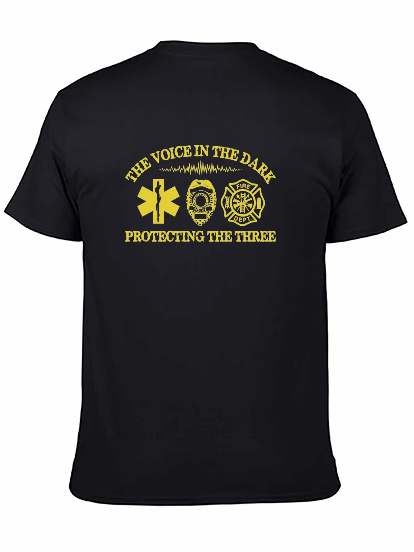 Voice in the Dark T-Shirt - EMS Police Fire Dept