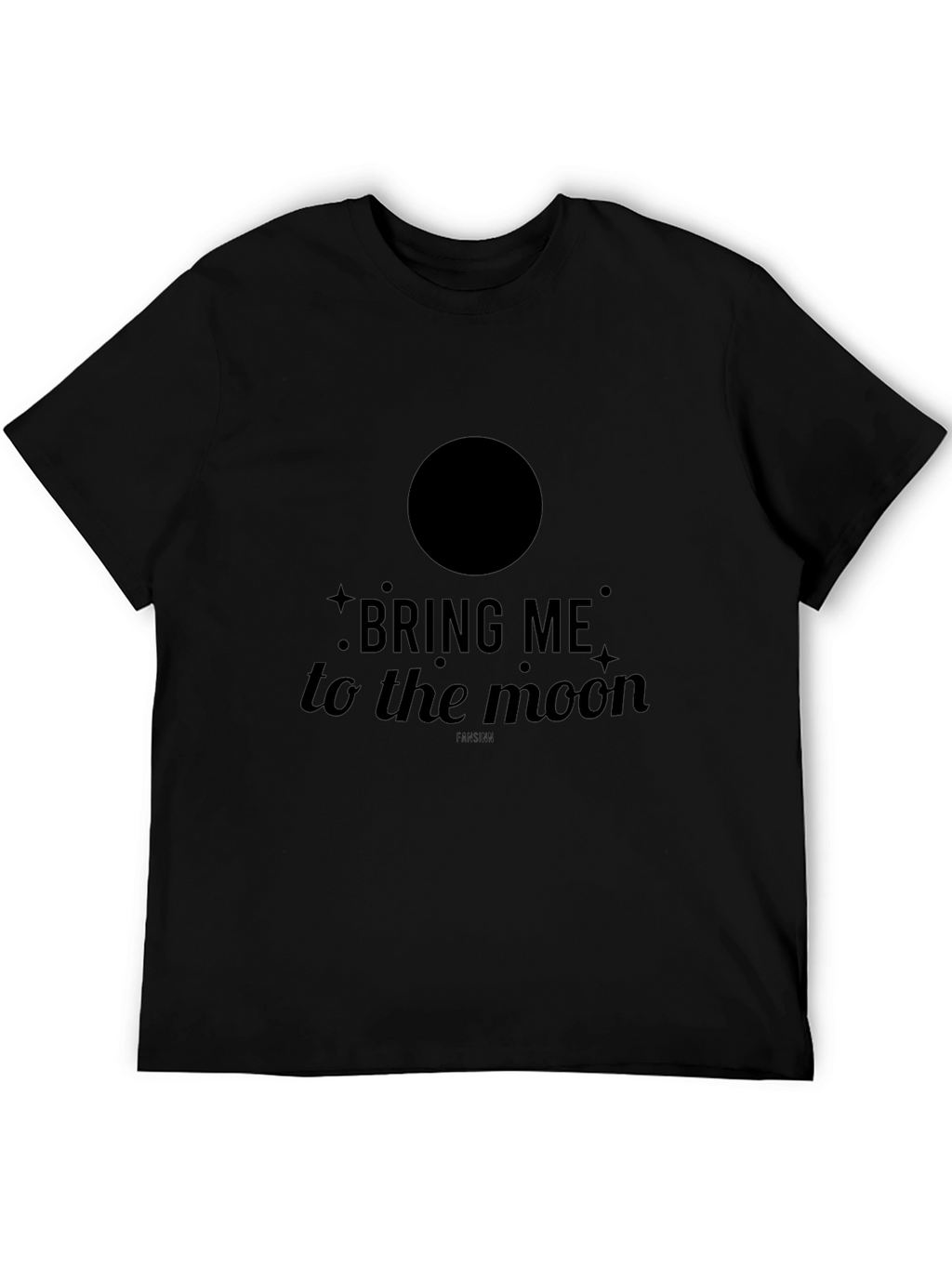 Bring Me to the Moon Graphic Black T-Shirt