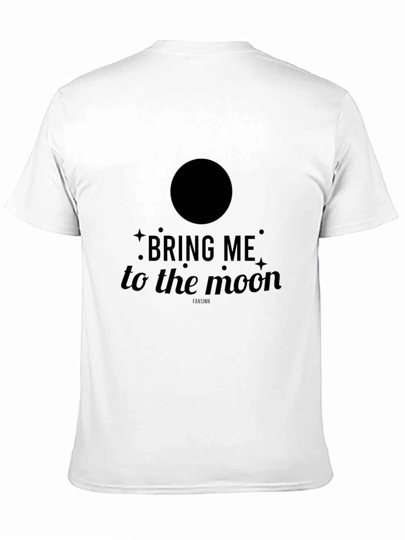 Bring Me to the Moon Graphic Black T-Shirt