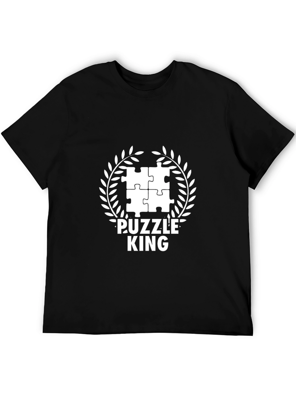 Puzzle King T-Shirt - Black Graphic Tee