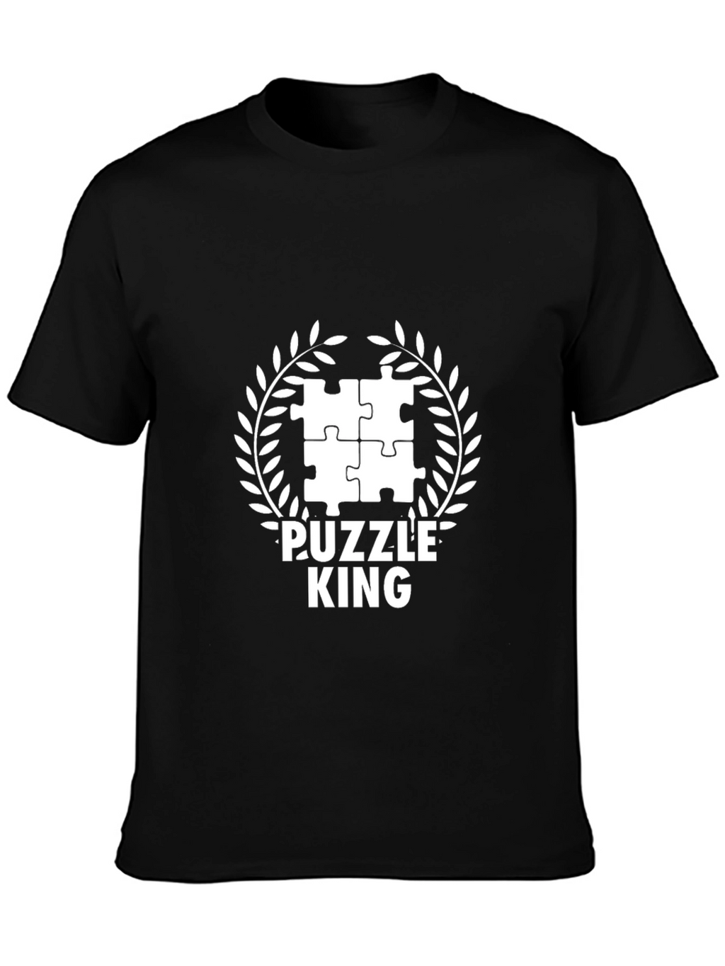 Puzzle King T-Shirt - Black Graphic Tee