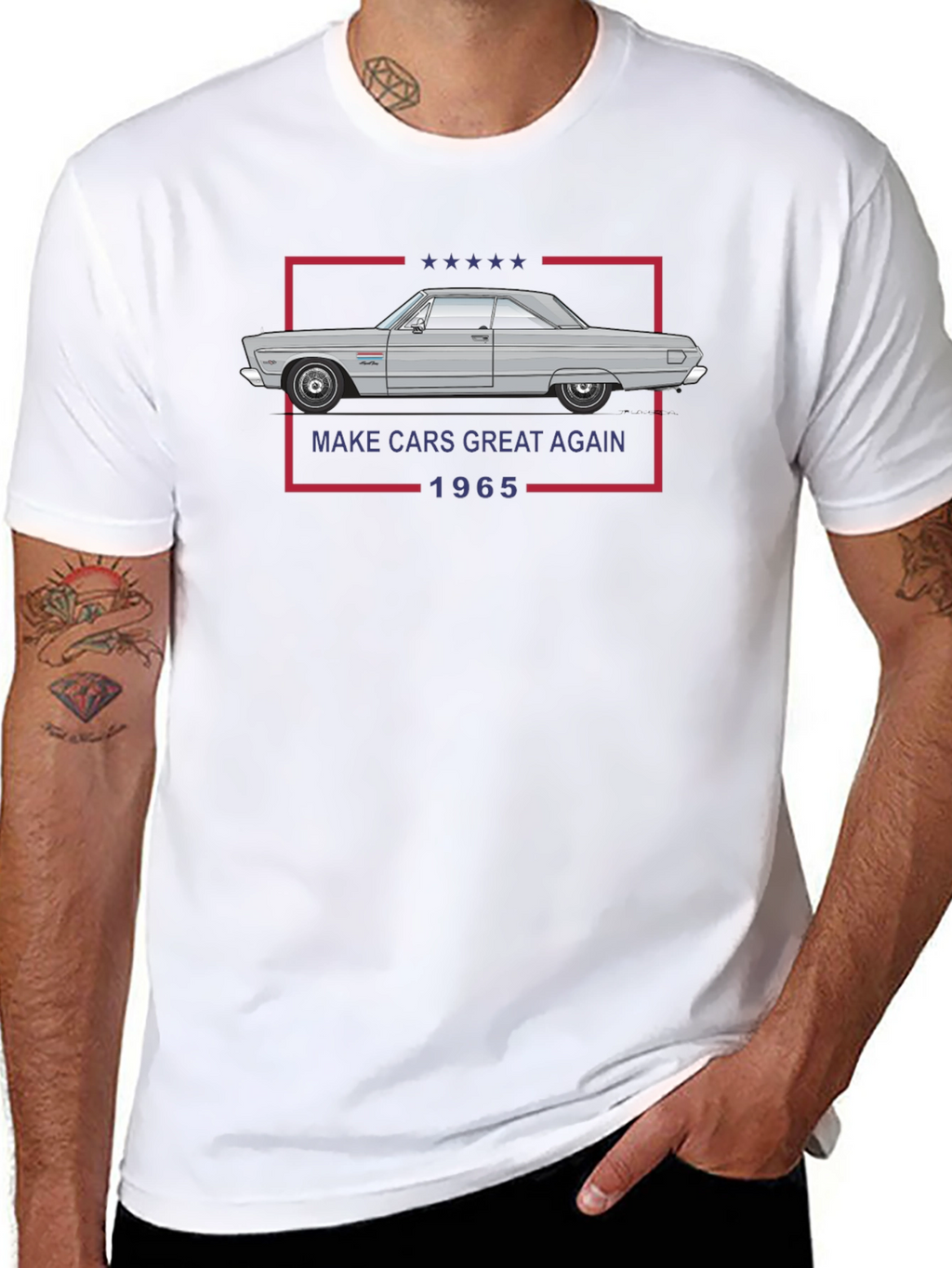 Make Cars Great Again 1965 Black T-Shirt