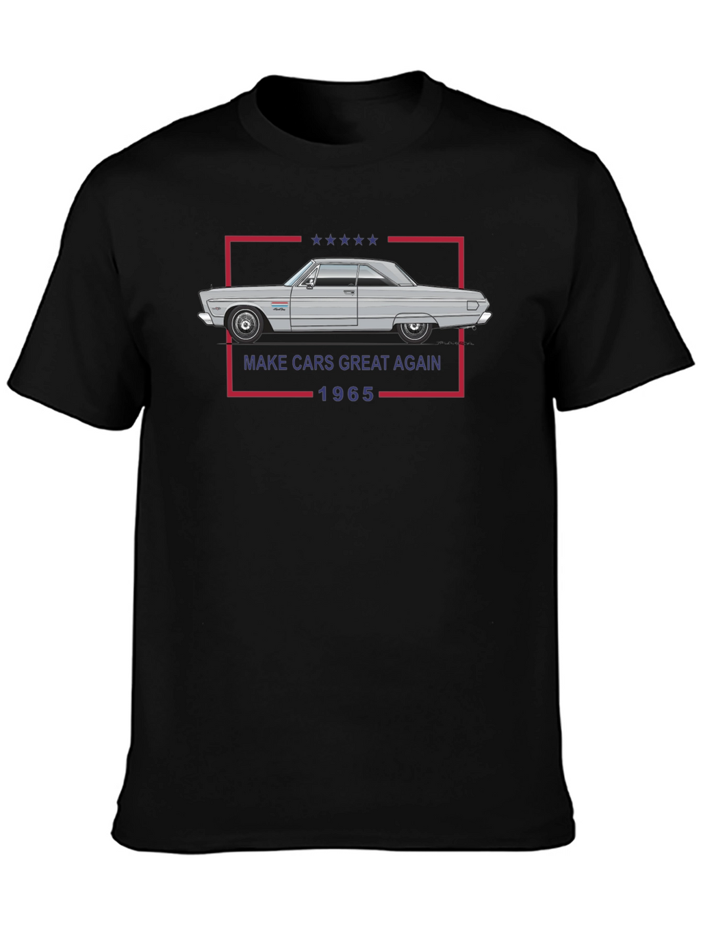 Make Cars Great Again 1965 Black T-Shirt
