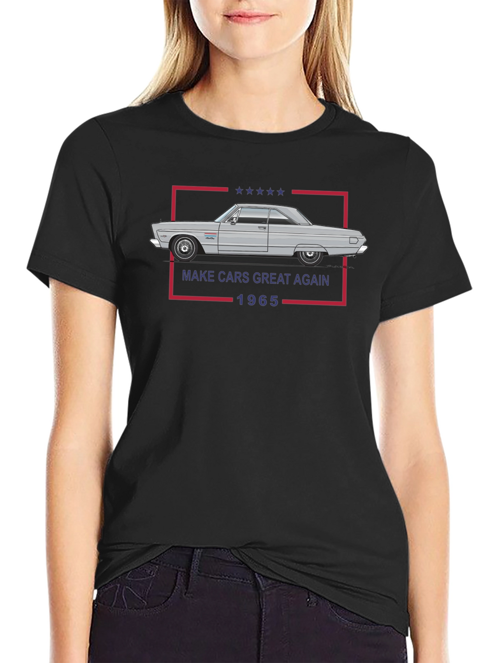 Make Cars Great Again 1965 Black T-Shirt