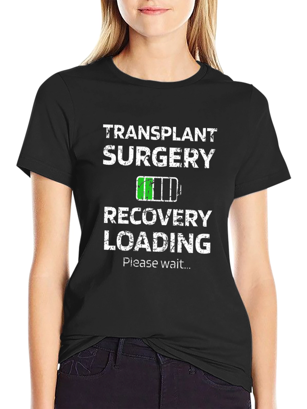 Transplant Surgery Recovery Loading Graphic T-Shirt