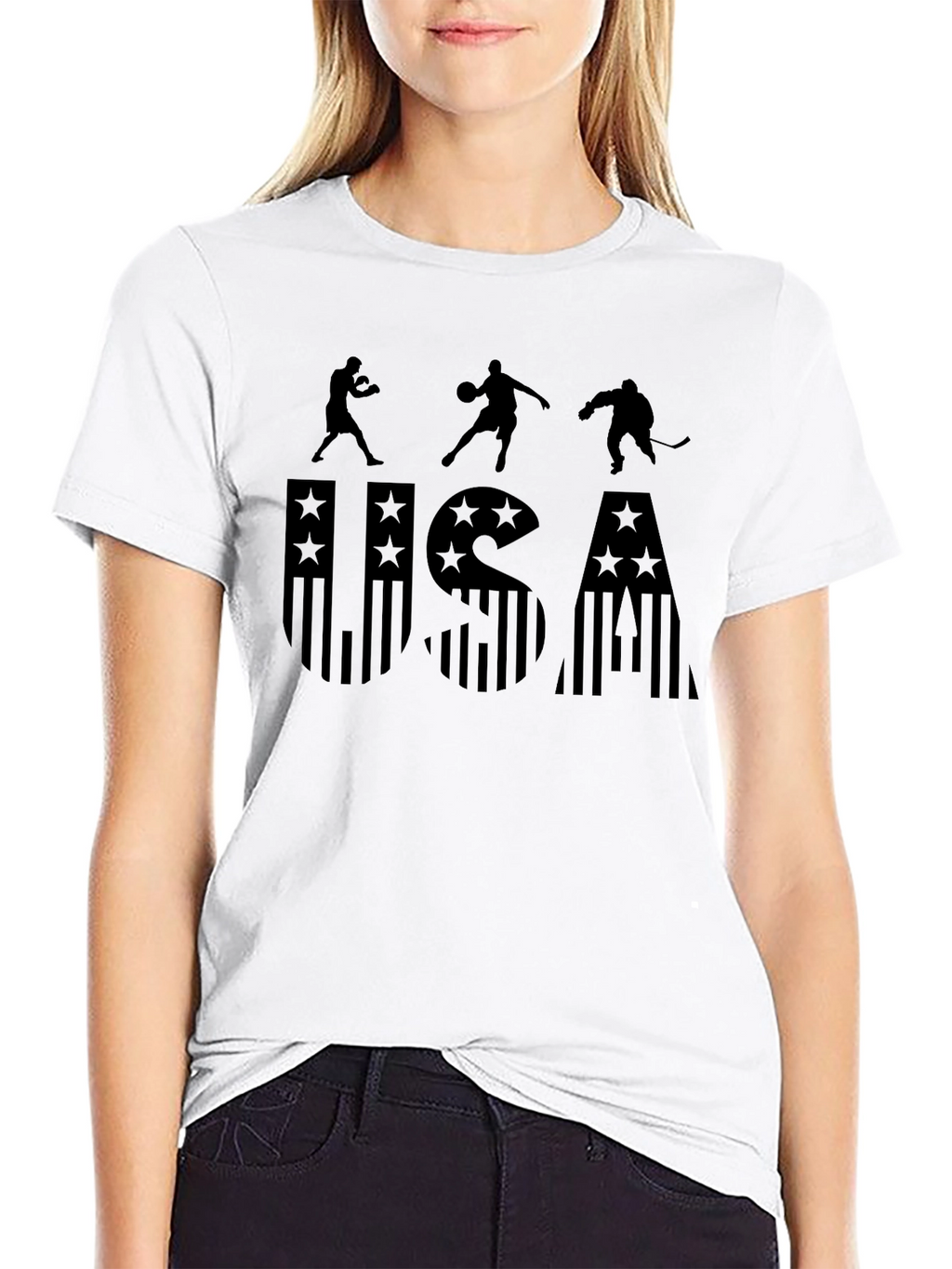 USA Sports Graphic Print Tee