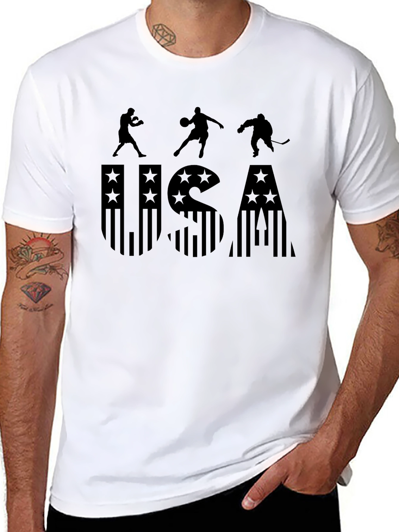 USA Sports Graphic Print Tee