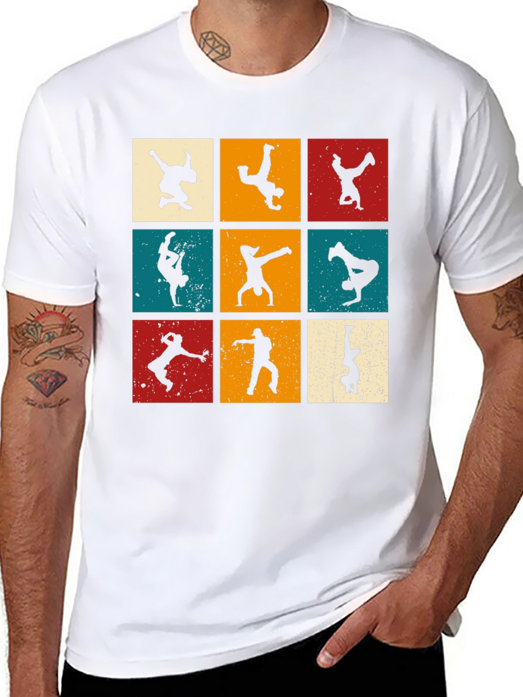 Retro Breakdance Silhouette T-Shirt