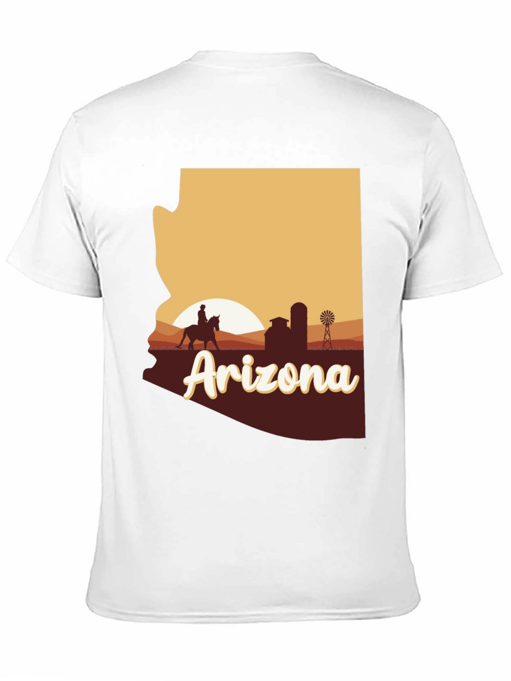 Arizona Graphic T-Shirt - Desert Sunset State Pride Tee
