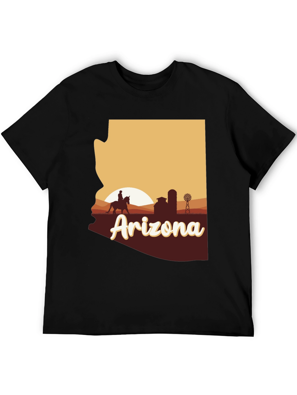 Arizona Graphic T-Shirt - Desert Sunset State Pride Tee