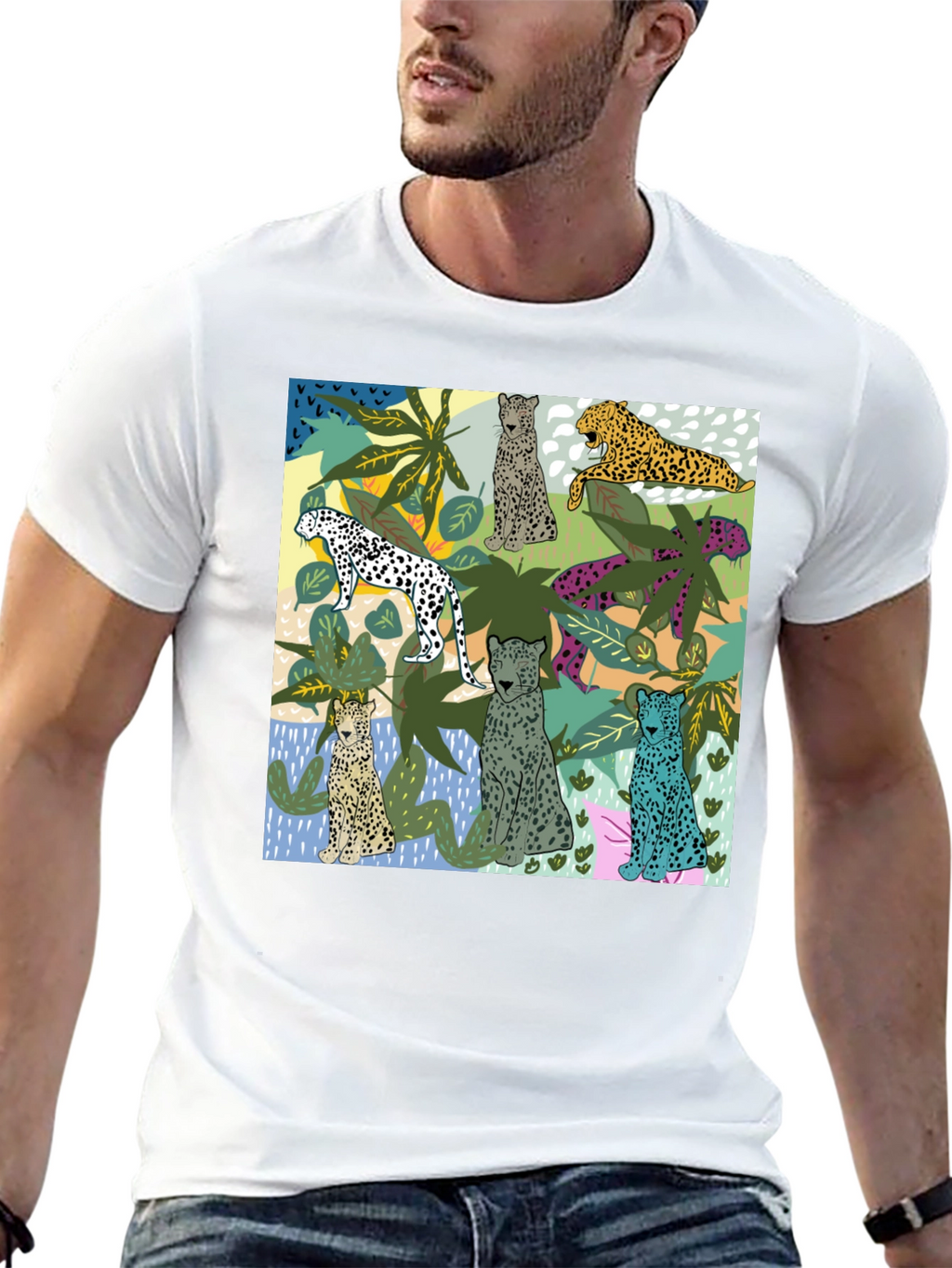 Jungle Cats Black T-Shirt