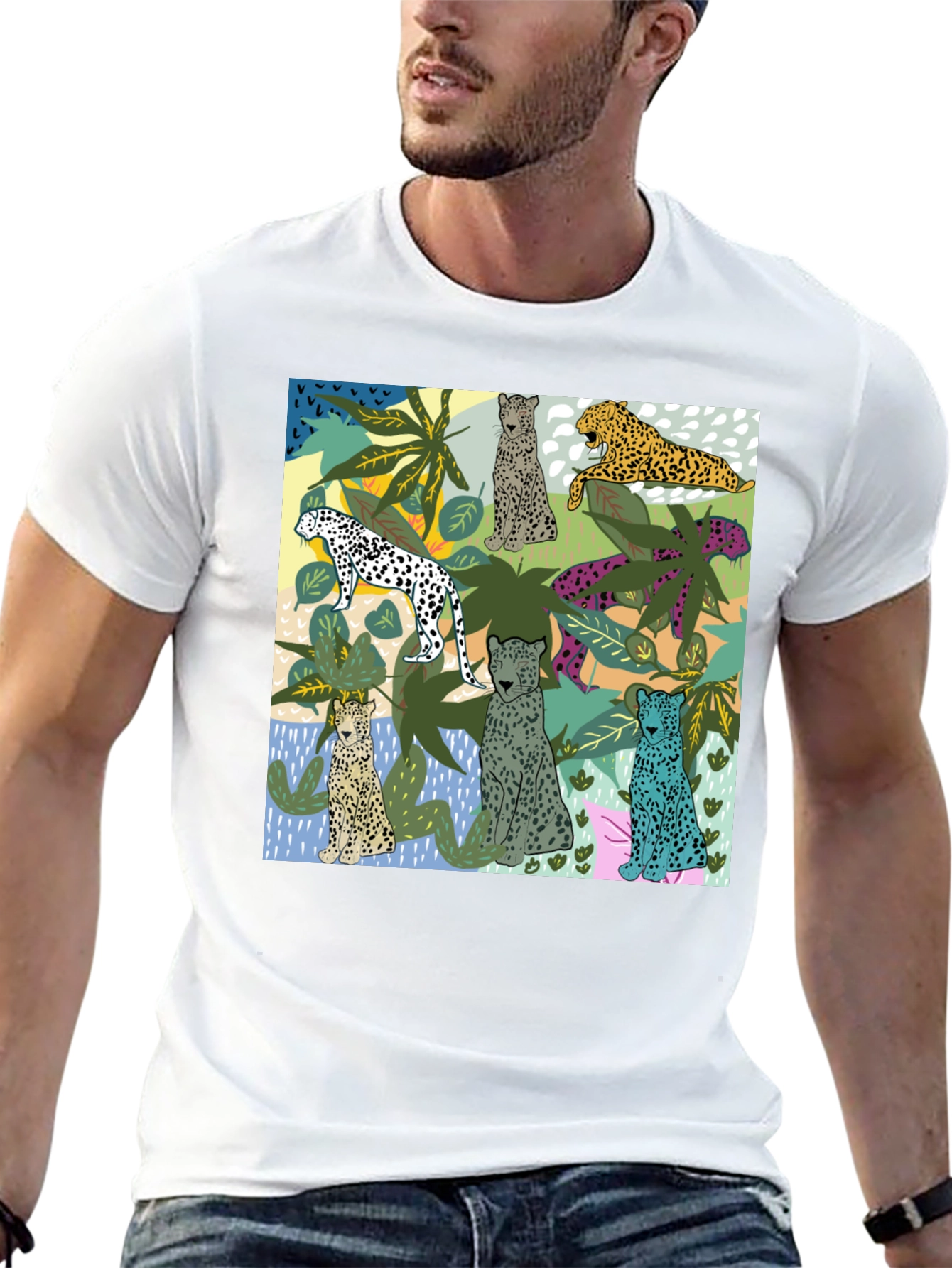 Jungle Cats Black T-Shirt