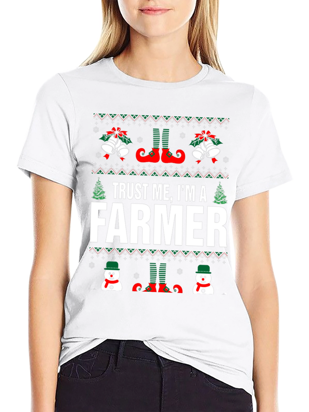 Trust Me Im a Farmer Christmas T-Shirt