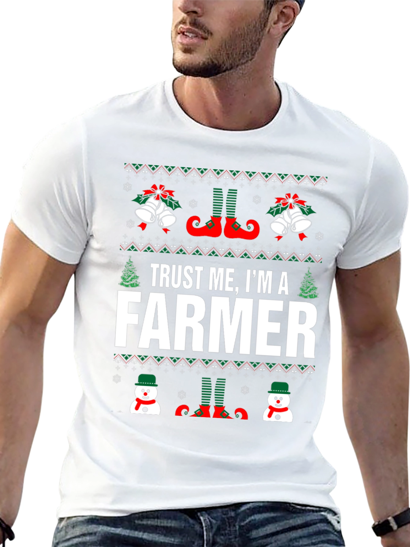 Trust Me Im a Farmer Christmas T-Shirt