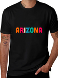 Arizona Graphic Print Black T-Shirt