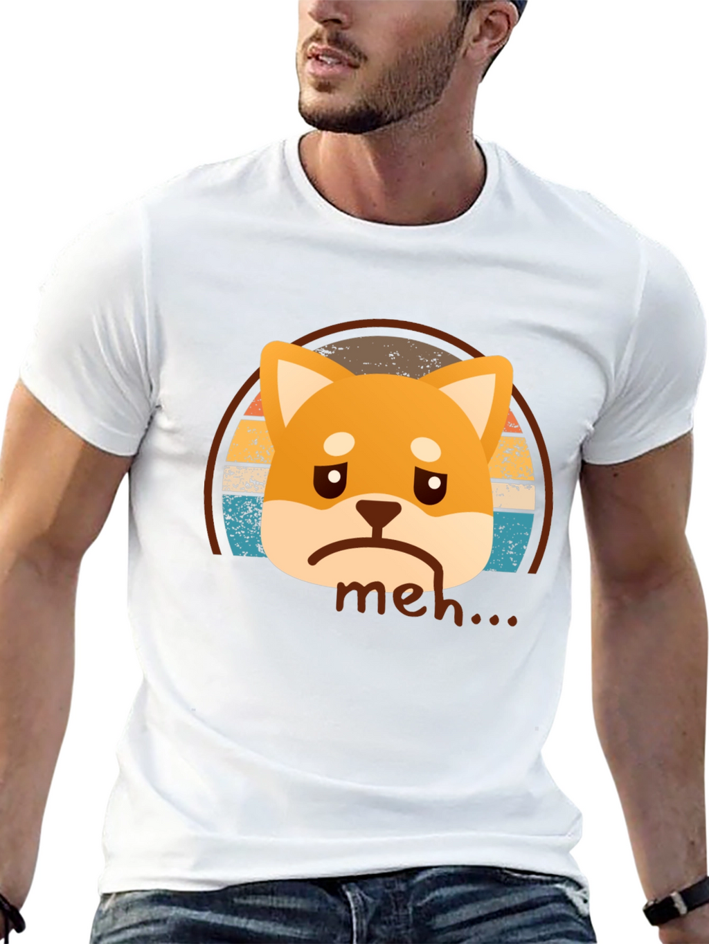 Meh Shiba Inu T-Shirt - Unisex Graphic Tee