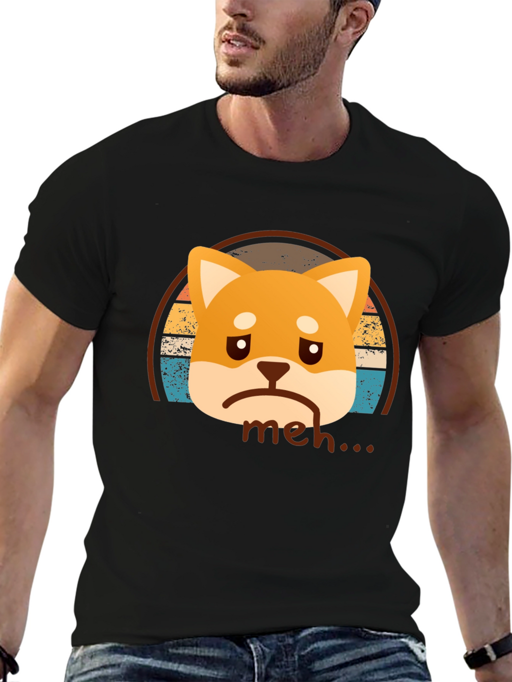 Meh Shiba Inu T-Shirt - Unisex Graphic Tee