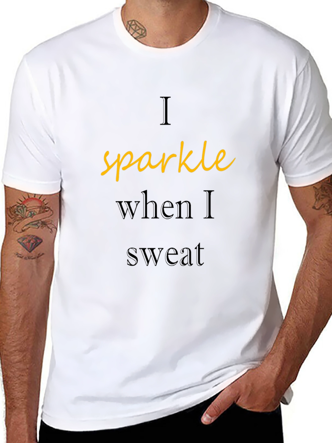Sparkle When I Sweat T-Shirt - Workout Tee