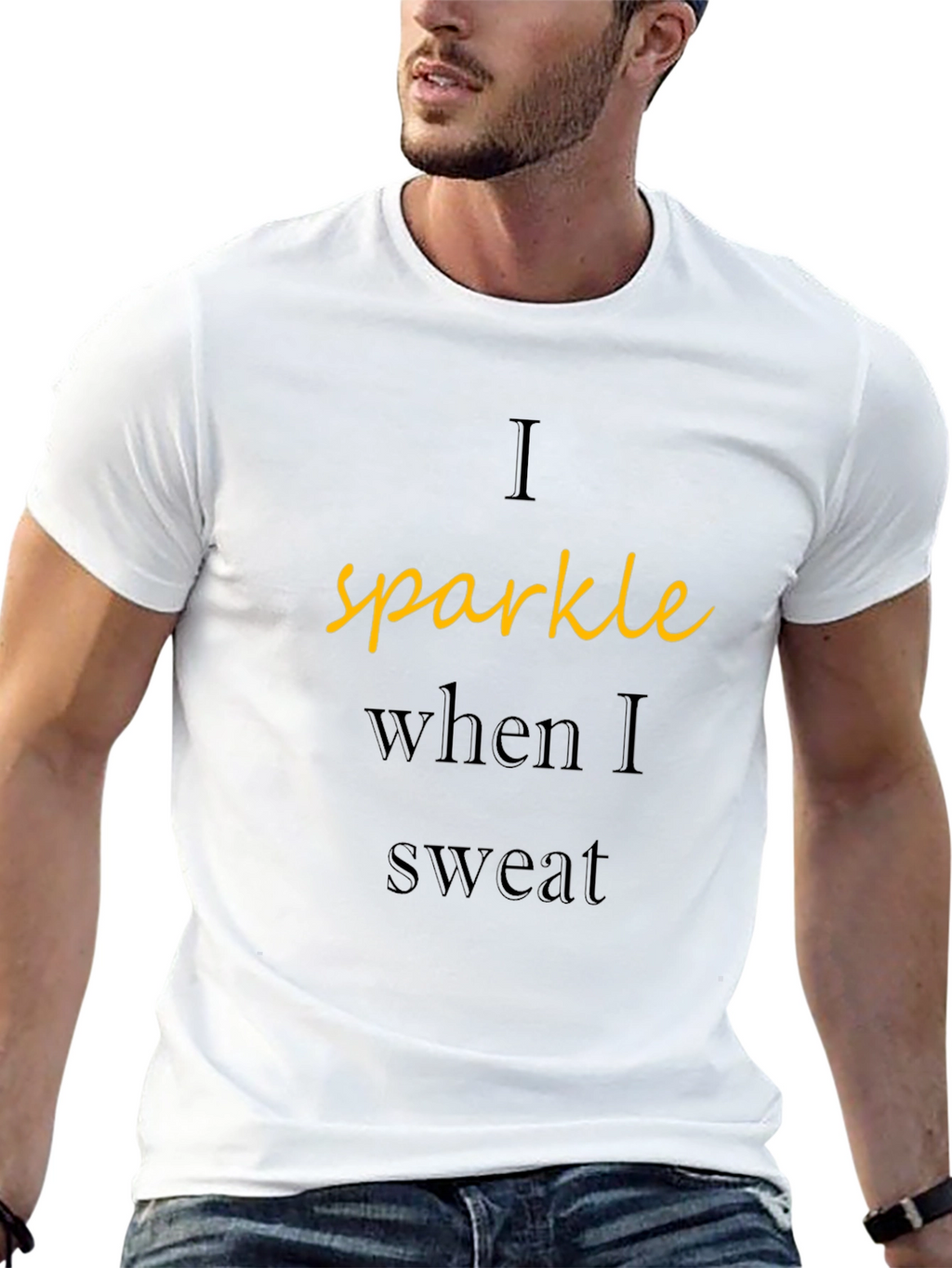 Sparkle When I Sweat T-Shirt - Workout Tee