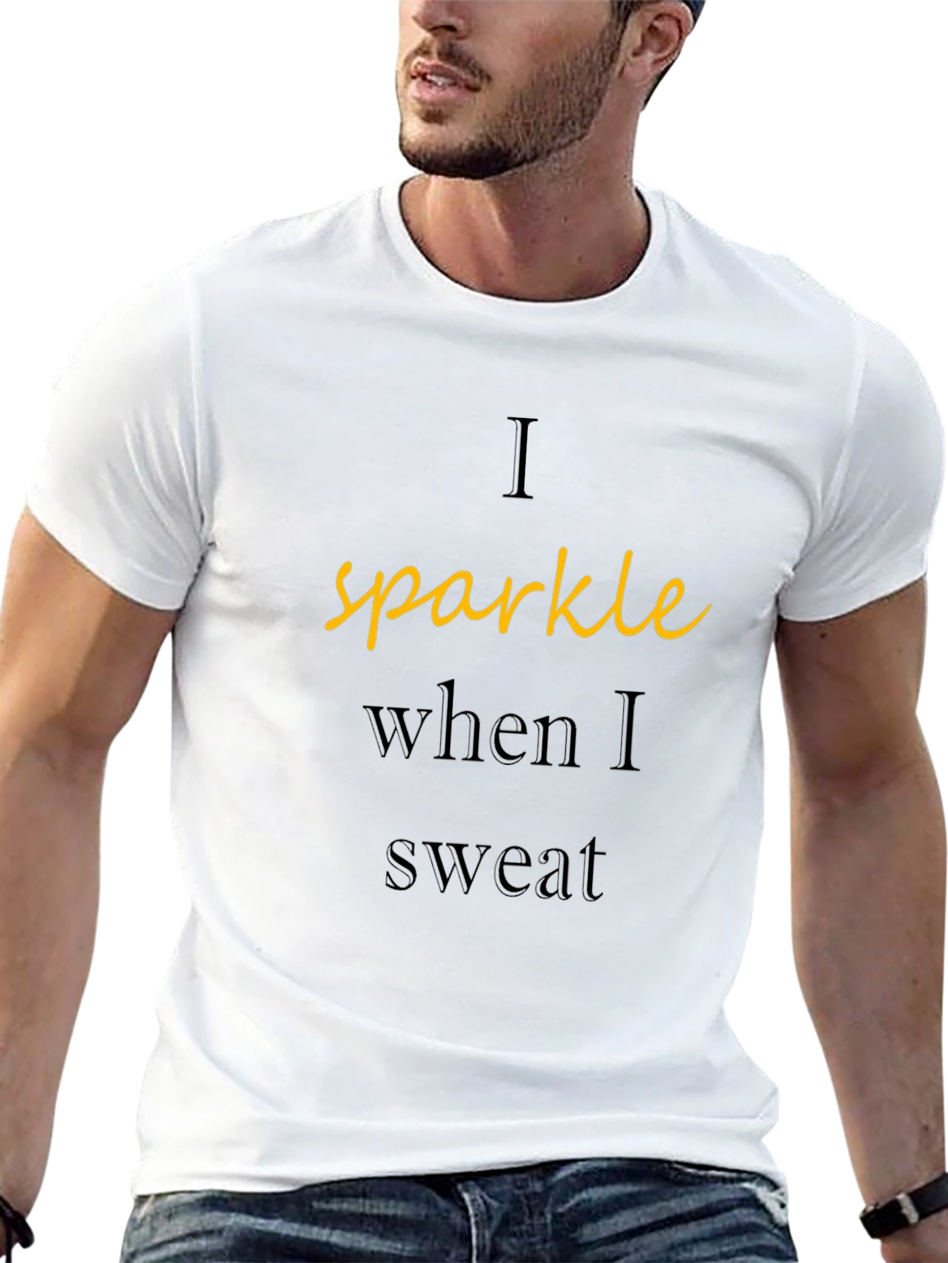 Sparkle When I Sweat T-Shirt - Workout Tee