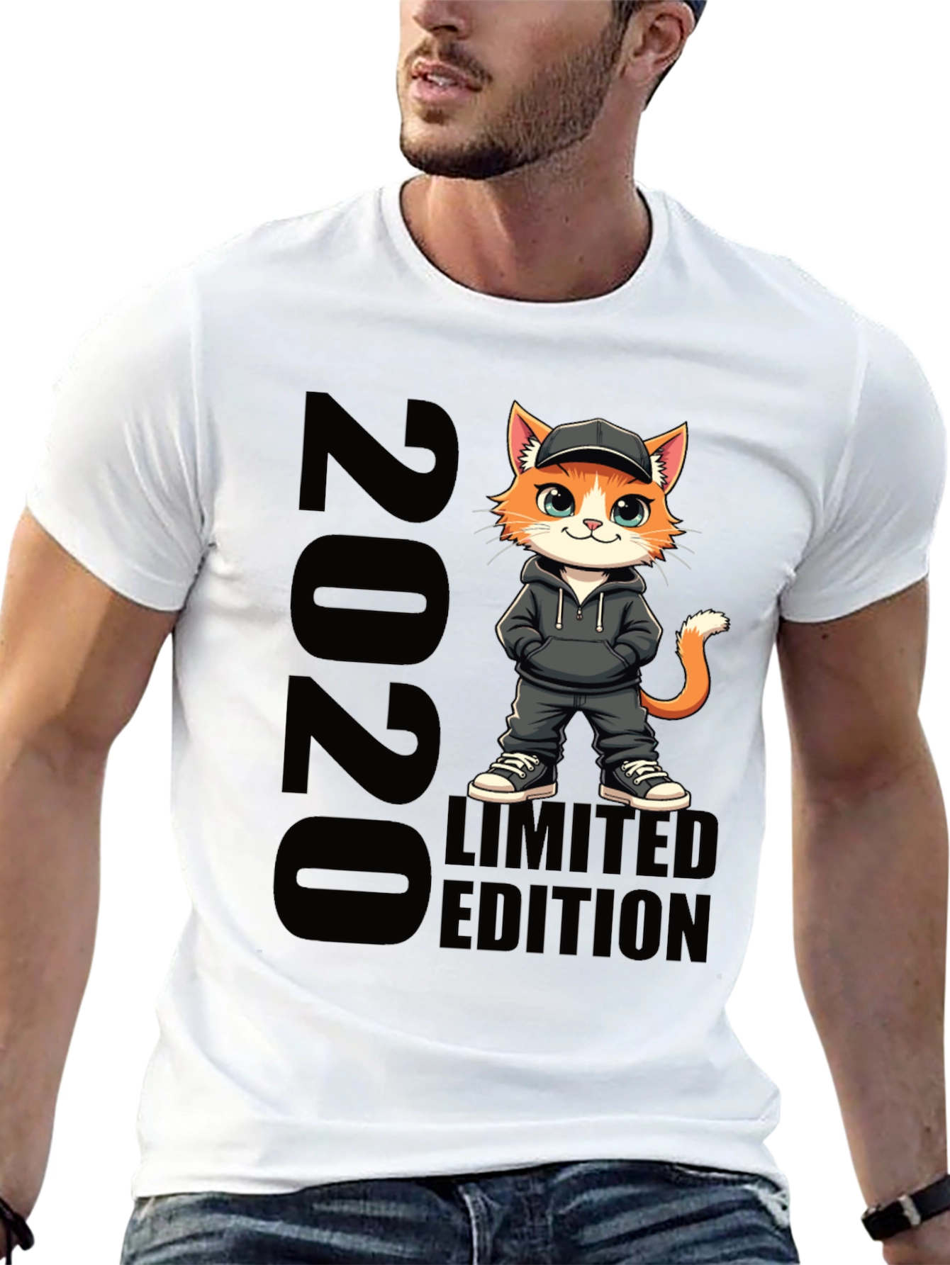 Limited Edition 2020 Cat Graphic T-Shirt