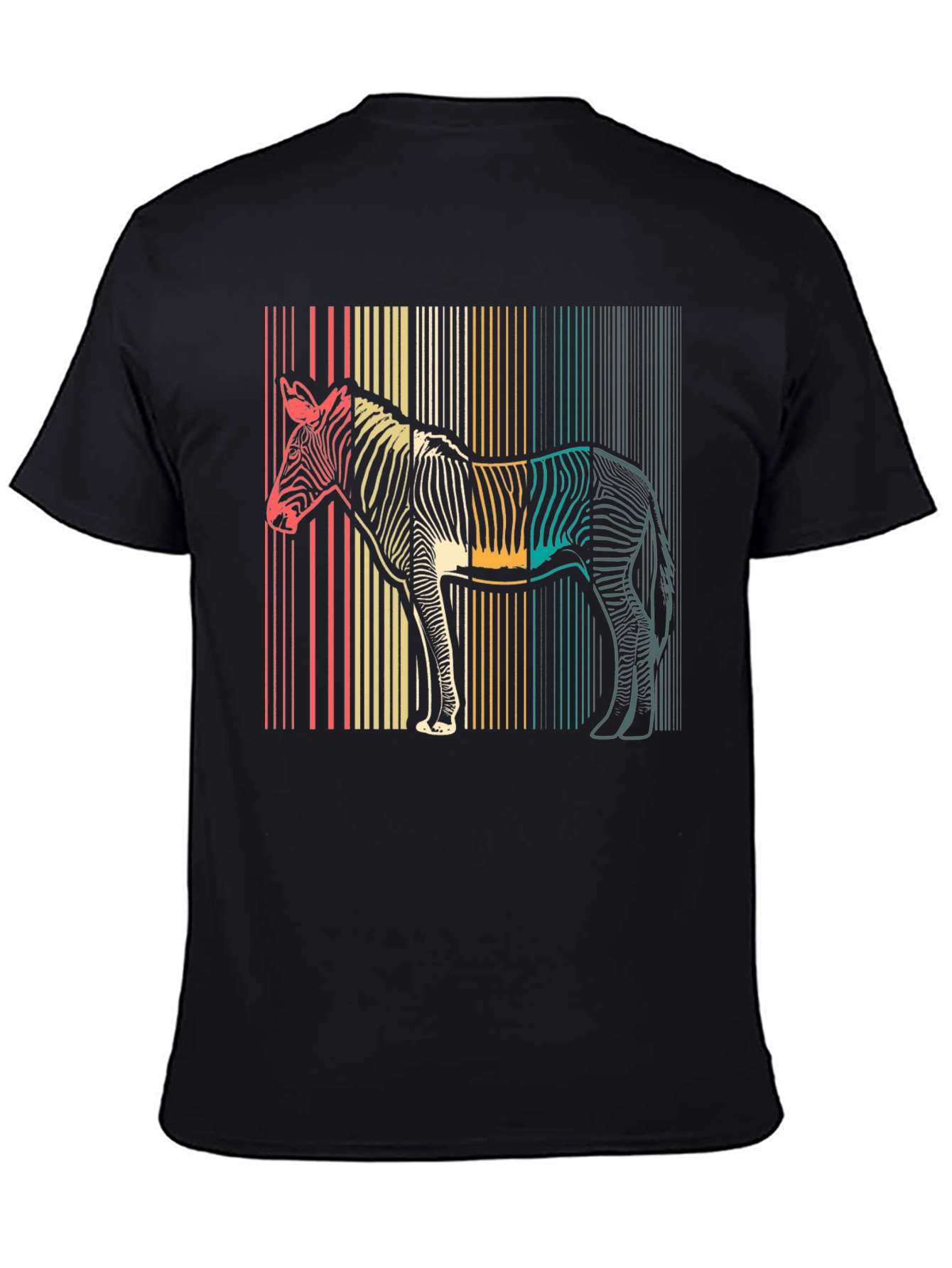 Retro Zebra Striped T-Shirt