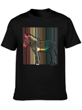 Retro Zebra Striped T-Shirt