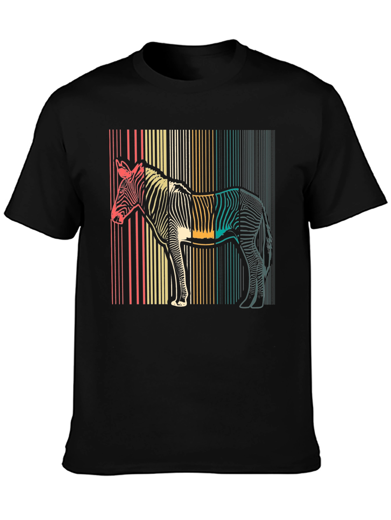 Retro Zebra Striped T-Shirt