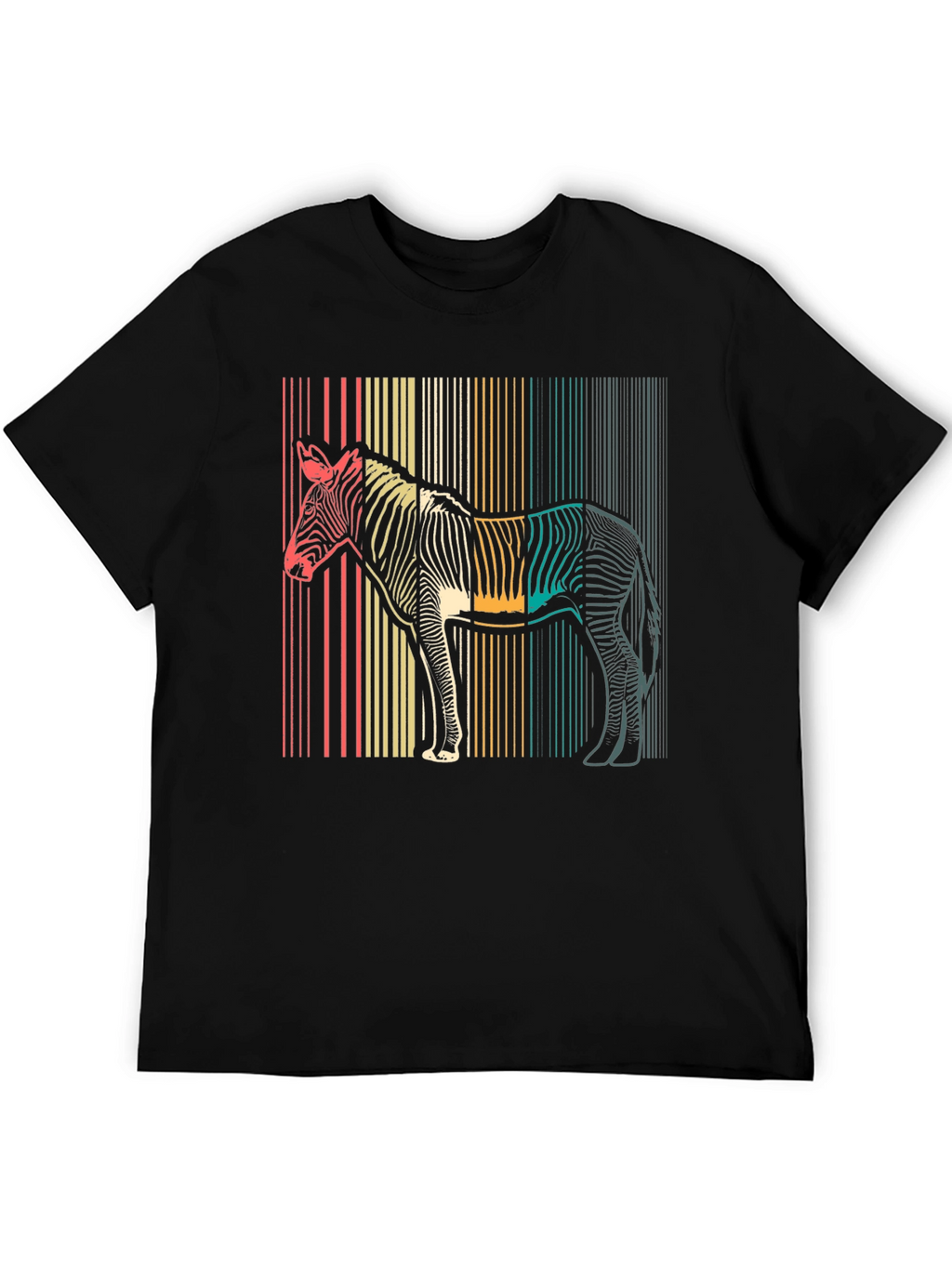 Retro Zebra Striped T-Shirt